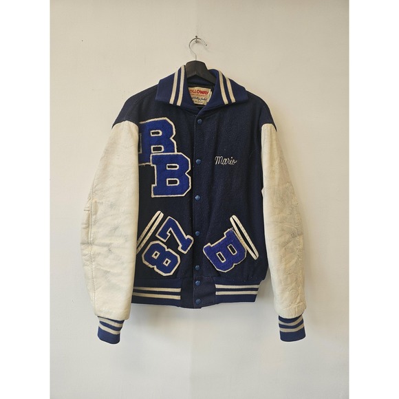 Vintage Bloom Township Jacket Mens Medium‎ NCAA Basketball Holloway 80s